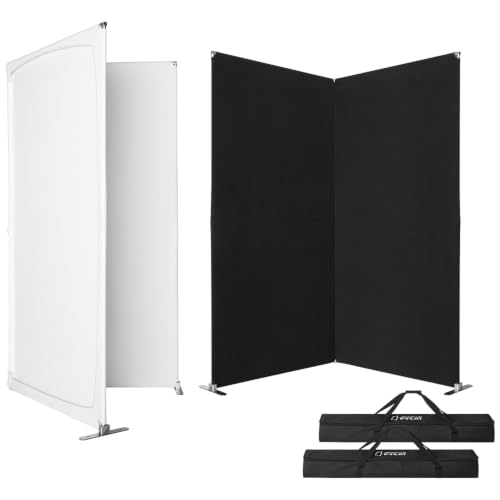 Westcott Portable V-Flat 2-Pack (Includes Two Frames One White Fabric & One Black Fabric) - for Commercial Portrait Fashion Photography and Video Production