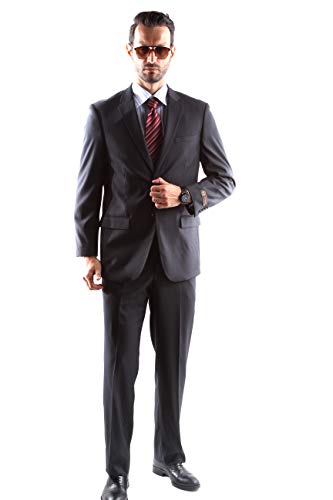 Men's Single Breasted 2 Button Superior 150s Extra Fine Dress Suit