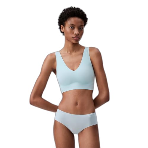 Calvin Klein Womens Invisibles Comfort Seamless Lightly Lined V Neck Bralette Bra