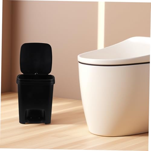 Caneca de basura con tapa y pedal para cocina y baño miniatura 4