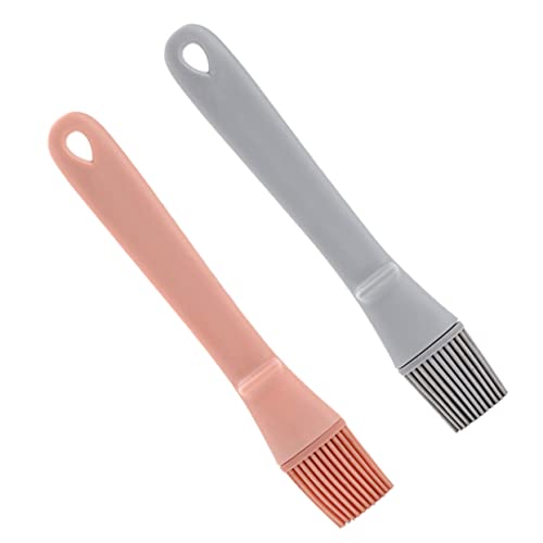 FUNOMOCYA Multi-purpose Bbq Cooking Brush Set 2 Silicone Basting Brushes Heat Proof Non-stick Perfect for Grilling