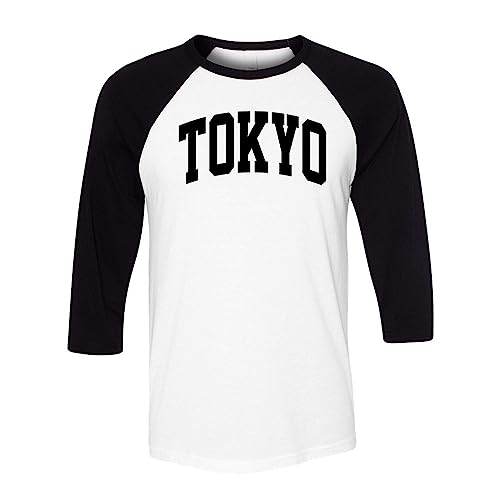 Tokyo Collegiate Three-Quarter Raglan Sleeve Baseball Shirt Unisex
