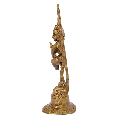Estatua de Latón Danzante Lord Shiva Natraja 5 Pulgadas miniatura 3