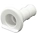 Impact Boat L-Head Fishing Drain 6224W | White Plastic 3/4 Inch Barbed