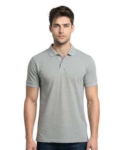 Image of Scott International Cotton Polo T Shirt | Collar Half Sleeves Plain T-Shirt | Tshirt for Men Stylish | Casual Tee for Office, Sports, Gym & Everyday Comfort | Men's Breathable All-Season Tshirt