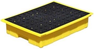 Leak-Proof Industrial Spill Containment Pallet, Modular Storage Platform for Oil Drums, Chemical Safety Solutions for Laboratories and Industrial Use