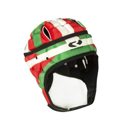 RUGBIER - Casco de Rugby Profesional Air-Pro - Adultos y Jóvenes Unisex - Ajustable - Protector de Cabeza Acolchado - Modelo Euskadi (X-Large)