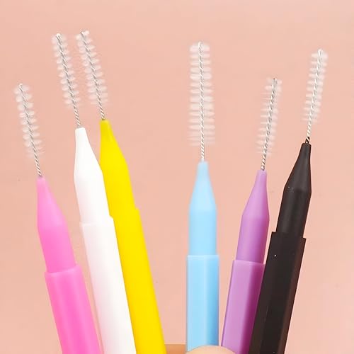 Kit 10 Escovinhas para Brow Lamination Lash Lifting Micropigmentação (Preto)