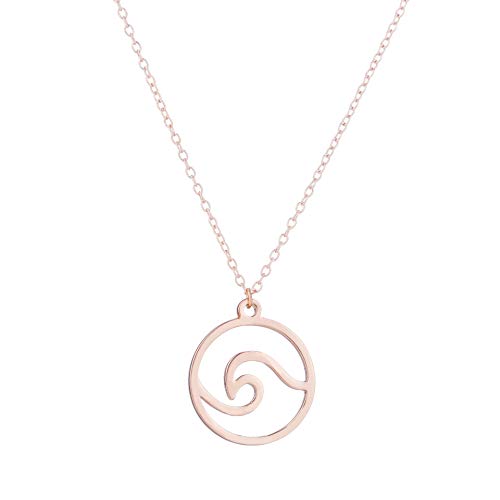 Collier ondulé pendentif vague océan bijoux de surf tendance été femme