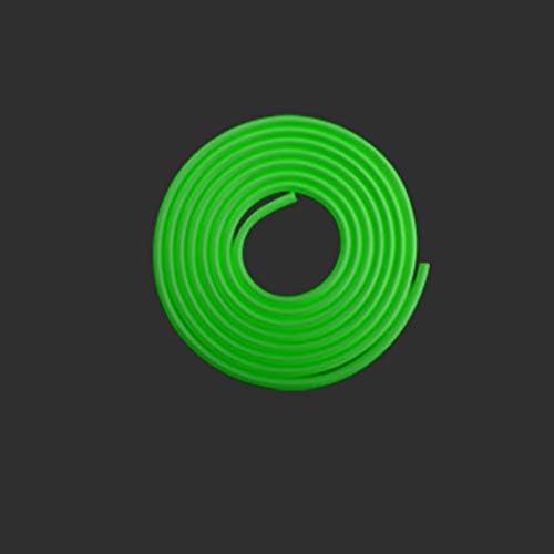 LucyStudio Aquarium Airline Tubing 5m Colorful Air Pump Rubber Hose Pipe Tube for Fish Tank Yellow Green Red Blue Black (Green)