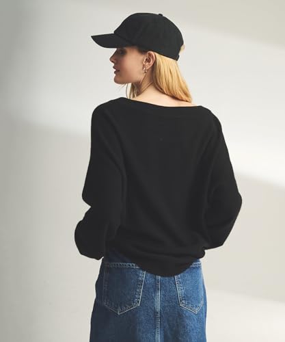 Image of NAADAM Women's Lightweight Reversible Cashmere Wide Neck Sweater