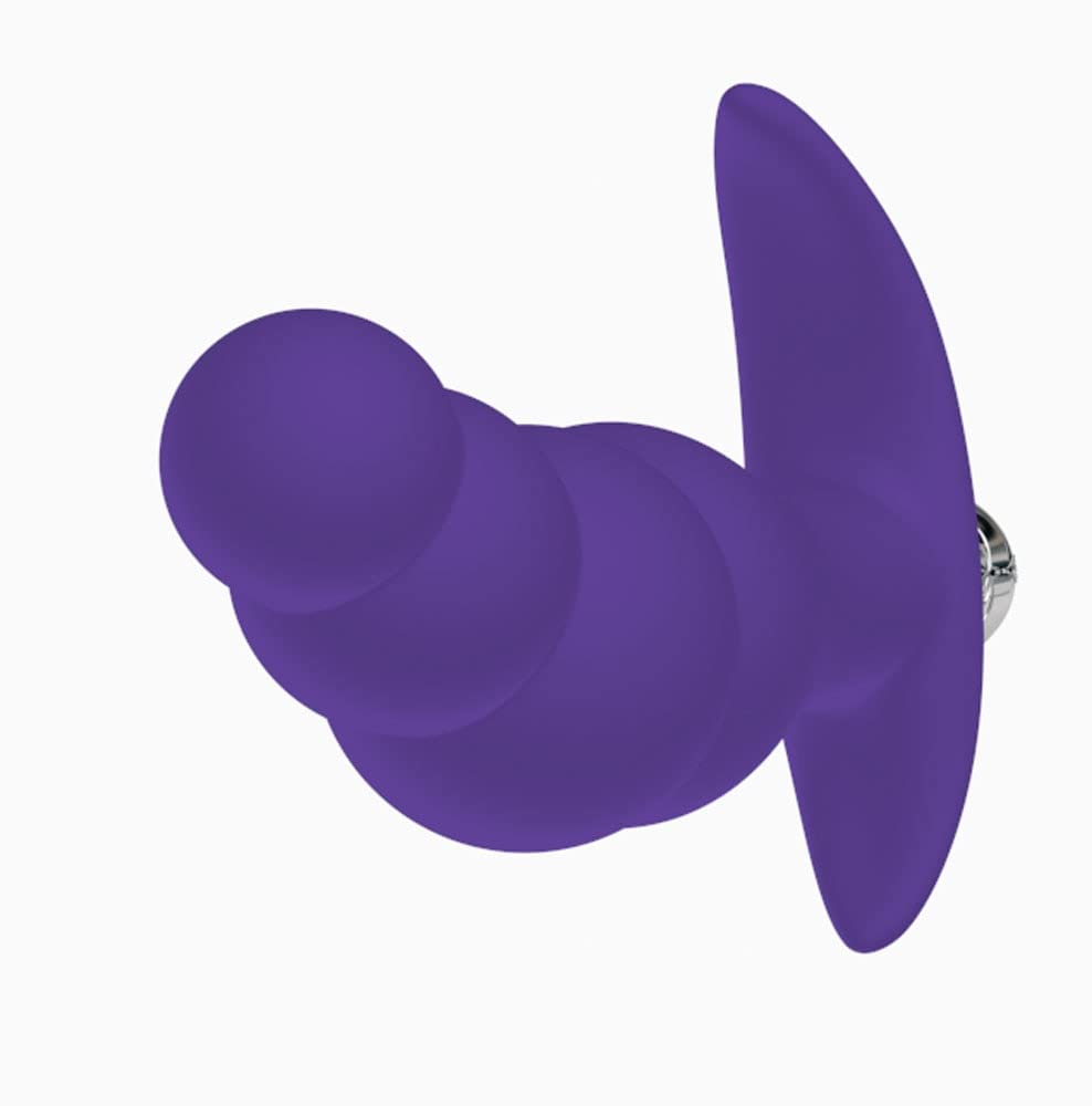 Plug anale Plug anale vibrante in silicone a 10 velocità Palline anali Vibratore Punto G Stimolare il massaggio postato Per Giocattoli sessuali per adulti per principianti (nero)