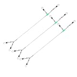 Línea giratoria de pesca, aparejos de peces de mar, cuentas luminosas, tubos de pin, conector rodante, línea de guía frontal de pesca, aparejos