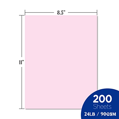 WritePads Veritas Color Copy Paper,Multi-Purpose paper,Colored Printer Paper 8.5” x 11”, 24 lb / 90 GSM,Pink,200 Sheets (1 Reams),Made in USA 2 31AYNuS1GtL
