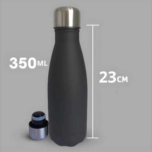 Garrafa De Água Portatil Inox Térmica 350 ML Squeeze Com Camada Dupla Para Academia Esporte Quente F