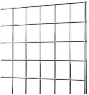 2 ft Wide X 4 ft High Gridwall Mesh Chrome Display Panel by Modern Store Fixtures