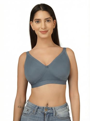 Image of Clothonics Womens Non-Padded Non-Wired Seamless Double Layered T-Shirt Bra
