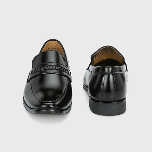 Image of Centrino Mens 6537 Formal Shoe for Men | Soft Cushioned Insole for All-Day Comfort | Stylish & Elegant Design | Perfect for Office, Business Casual & Formal Attire 6537-1 Black 11