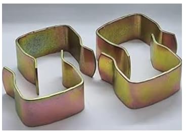 2 x Metal U Clips for Joining Divan Bed Bases or Ottoman Bed Bases (2 Pieces)