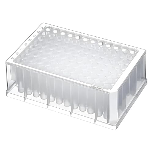 Eppendorf Deepwell PCR-Reinigungsplatte, 96 Plätze, 1000µL Kapazität, Wells Klar, Sterile, Rand Weiß, 20 Stück