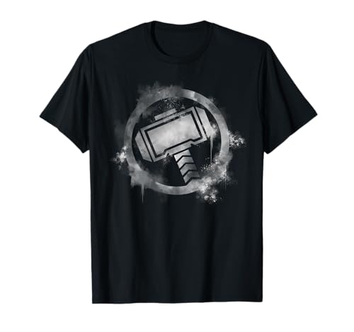 Marvel Avengers Endgame Thor Spray Paint Logo Camiseta