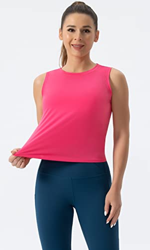 Image of THE GYM PEOPLE Women's Workout Tops in Ice Silk Quick Dry Sleeveless