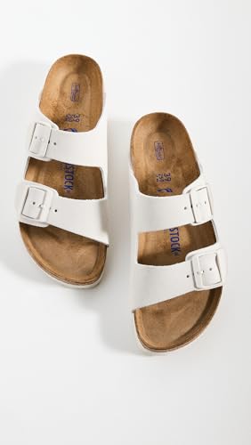 Image of Birkenstock 1024516339 Arizona SFB Ant Wht Sd N 39