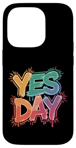 Yes Day カラフル スプラッシュ 大胆な表現 スマホケース iPhone 14 Pro 用