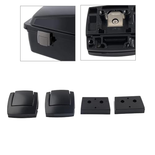 Cnonee1 2 Pcs Rear Trunk Latches Spacers Saddle Bags Accessories Aluminum + ABS para Harley Touring 1993-2013 miniatura 4