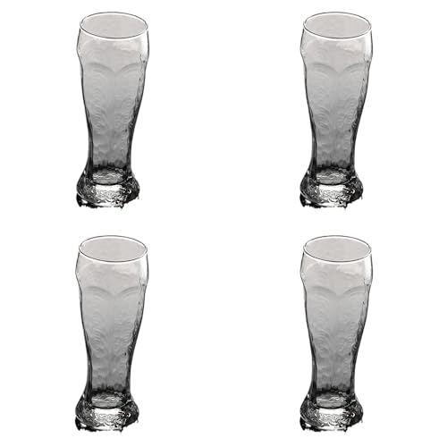 Set de 4 vasos para cerveza, cristal claro 15.52 fl oz