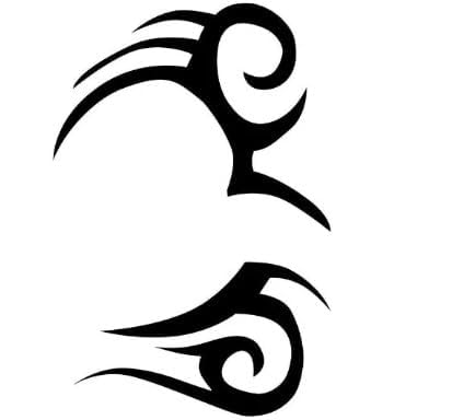 Hangover inspired Fake tribal Face Tattoos (pair) - 2 copies
