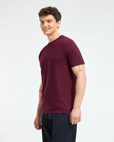 Image of Wellbi Bamboo Men's Tshirt - Ultra-Soft, Breathable & Sustainable | Premium Cotton Blend for Supreme Comfort | Stylish & Eco-Friendly T-Shirt for Men | Tshirt Men Cotton
