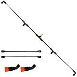 4 Nozzles Sprayer Boom Kit with 3/8' Brass Fitting, Sprayer Boom Wand for Watering Large Areas Farms Gardens for...