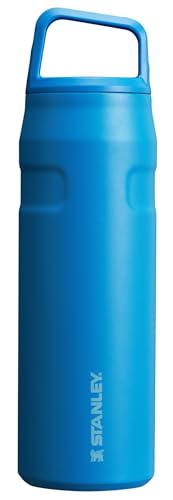 Image of Stanley IceFlow Cap and Carry Water Bottle | Wide Mouth Twist Lid | Lightweight & Leakproof for Travel & Sports | Insulated Stainless Steel | BPA-Free
