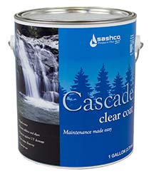 Sashco Cascade Top Coat, 1 Gallon Pail, Clear Matte (Pack of 2)