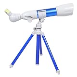 SOPOTUTU Telescopio Infantil Rotación para Principiantes Juguete Educativo De Astronomía para Exploraciones Científicas y Observaciones Claras