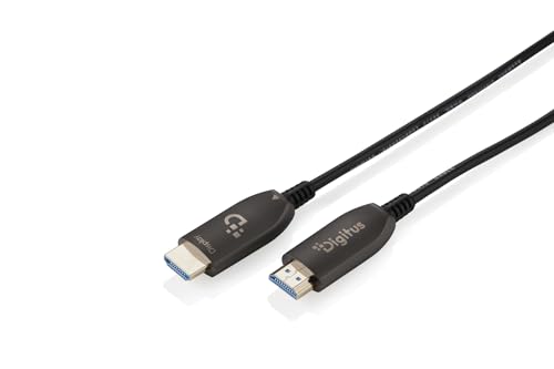 DIGITUS Glasfaser HDMI-Kabel – 40 m – UHD 8k 60Hz 4k 120Hz – HDMI 2.1