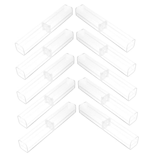 Boîtes à stylos transparentes et légères en plastique vide pour l'organisation | Lot de 50