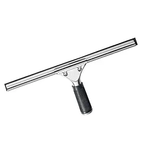 Appropriate Glass Squeegees Stainless Steel Glass Wiper, Medium (Silver, Adjustable) 35cm