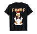 Funny F-Awk-F Chicken F-Caw-F Rooster Pun Retro T-Shirt