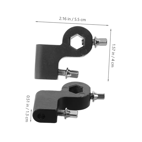 Sujeta baquetas negro para batería, accesorio para bombo y caja miniatura 2