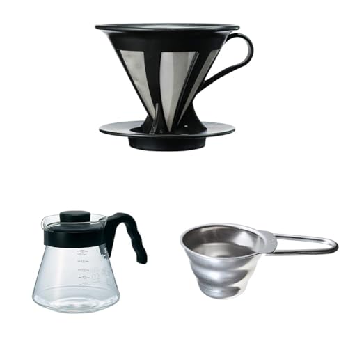 yZbgzHARIO(nI) hbp[ JtFI[ R[q[ hbv 1~4tp ubN CFOD-02-B + HARIO(nI) V60 R[q[T[o[ pe 700ml ubN { VCS-02B + HARIO(nI)