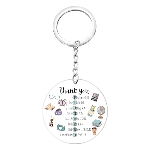 BEKECH Pioneer Appreciation Acrylic Keychain Jehovah Witness Gifts JW Baptism