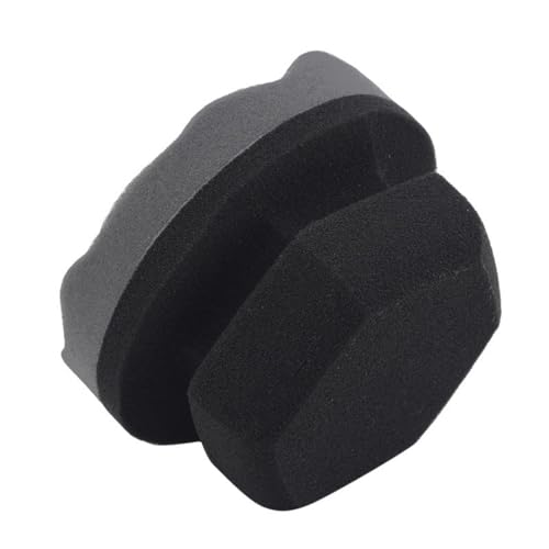 Tyre Gloss Pads, Car Wax Hand Polishing Sponge for Durable Use, 3D Wave Pattern for Deep Cleaning, Ergonomic Handle, for Tyre Shine Application (Small)