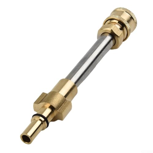 Adattatore per idropulitrice Bosch AQT a attacco rapido da 1/4, ottone e acciaio inossidabile, compatibile con lance Snow Foam e ugelli turbo, 4000 PSI