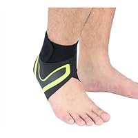 Wambere Bandage De Cheville Réglable - Support De Cheville Flexible - Ultra Fin - Confortable - Pour Course à Pied - Pour Pied Droit Et Gauche - Noir - Taille L