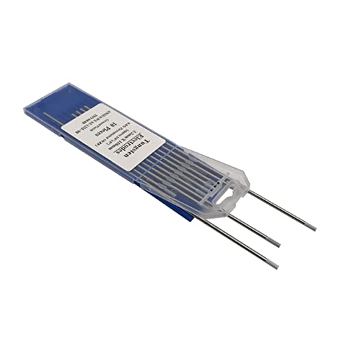 OUNONA Welding Tungsten Electrodes 0.8% Zirconiated Wz8 10pcs Pack 3.2mm x 150mm for Carbon Stainless