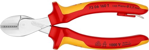 Alicate KNIPEX X-Cut cromado aislado con fundas multicomponente de alta resistencia 4