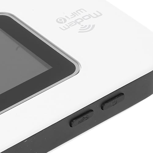 Image of CHICIRIS 4G WiFi Hotspot, 300Mbps Dual SIM Card Slot Portable Travel Router with Color LED Display, 12H Battery Life for Smartphones Tablets Laptops (White)