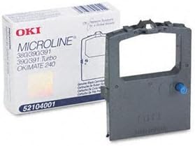 Oki 52104001 Ribbon RIBN F/390/390T/391/391T Pack of 5 Microline 380/390/391, Okimate 120/240